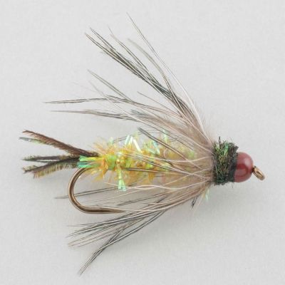 BROWN BEAD NVO CADDIS Pupa Peacock thumbnail