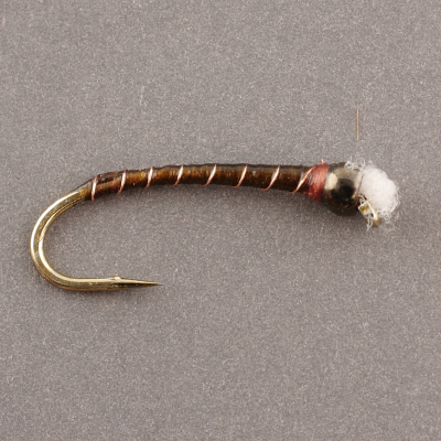 TW BB UT BROWN OLIVE CHIRONOMID Copper Rib thumbnail