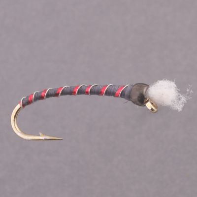 TW BB UT DARK GREY CHIRONOMID Red Holo.&Silver Rib thumbnail