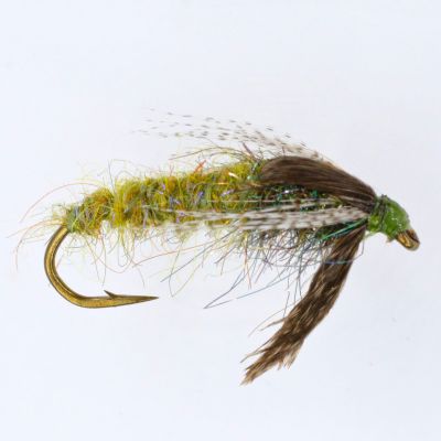 RON'S CADDIS PUPA Olive thumbnail